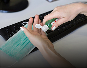gestes d'hygiène au bureau