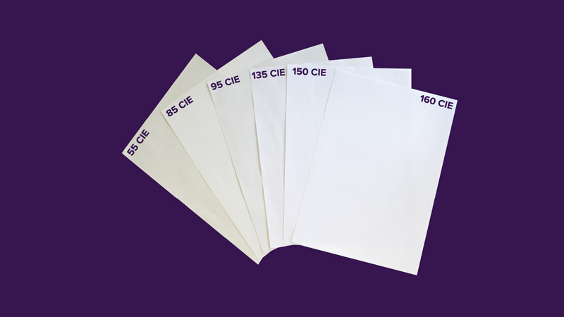 niveaux blancheur papier