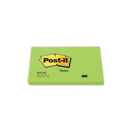 NEON POST-IT 7.6X12.7CM VERT