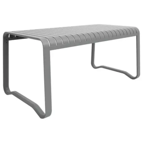 Table repas VERANO - Extérieur - 6 places - Gris alu - OFFICEPRO