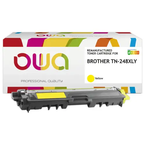 Toner OWA équivalent Brother TN-248YXL jaune