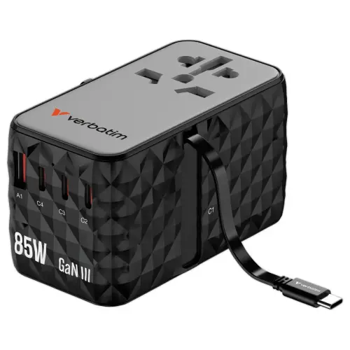 Adaptateur universel de voyage 85W GaN 