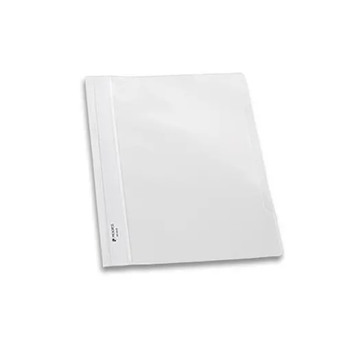 Chemise de pr&eacute;sentation blanche &agrave; lamelles A4 pour 150 feuilles - Blanc 
