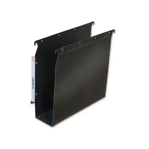 10 Dossiers suspendus Ultimate pour armoires - Fond 80 mm - Noir - ELBA