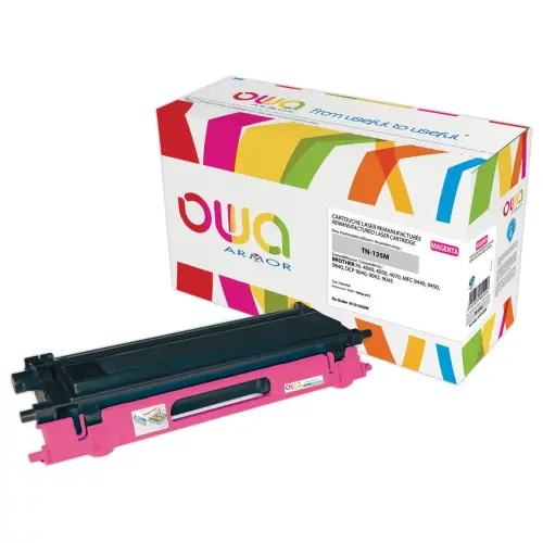 Toner éq. BROTHER TN-135M - Haute capacité - Magenta - OWA