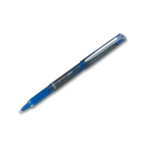 Stylo roller pointe m&eacute;tal V Ball Grip - &eacute;criture large - bleu - PILOT 
