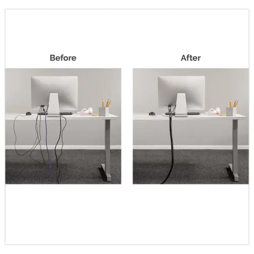 Guide-câbles CableZip - Noir - FELLOWES