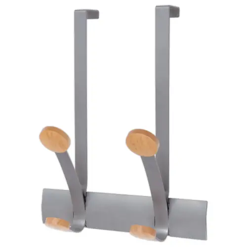 Pat&egrave;re de porte Duo - m&eacute;tal et bois - ALBA 
