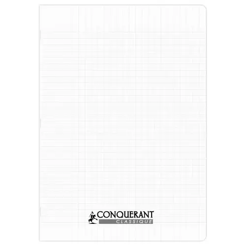 Cahier polypropylène piqûre 96P SEYES 210x297 90g incolore