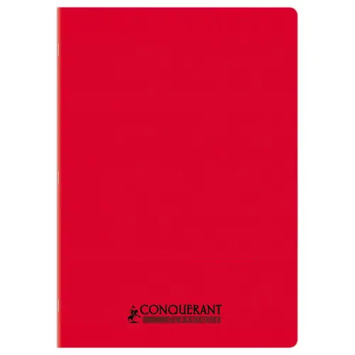 Cahier polypropylène piqûre 96P SEYES 210x297 90g rouge