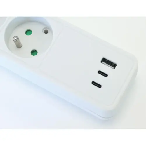 Blocs 5 prises - Avec USB et interrupteur - Câble 4m