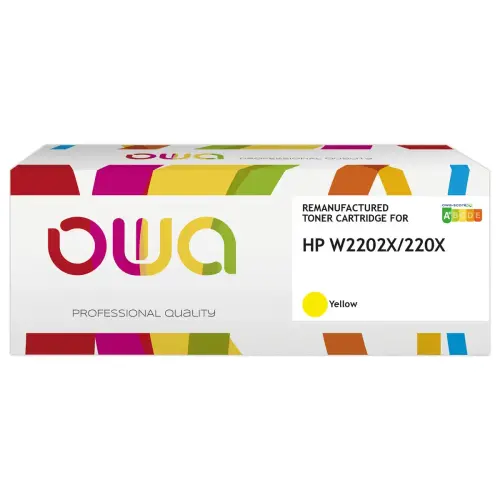 Toner équivalent HP W2202X - Jaune - Owa