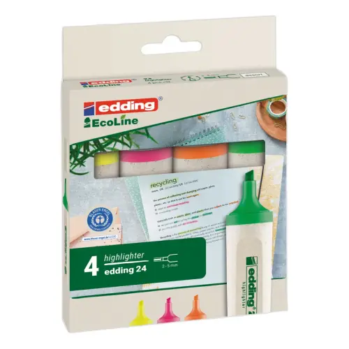 Surligneur ECOLINE E24 - Pointe large - Vert - EDDING
