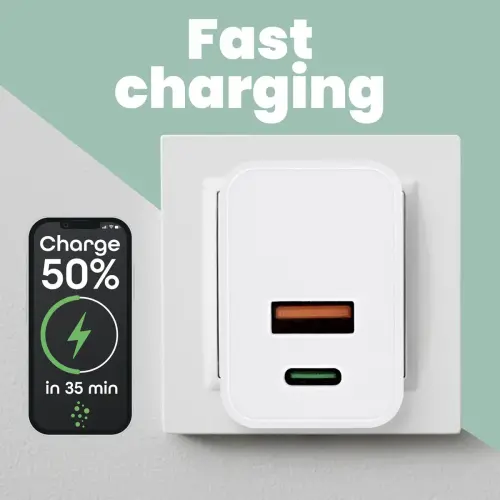 Chargeur secteur USB international 20W