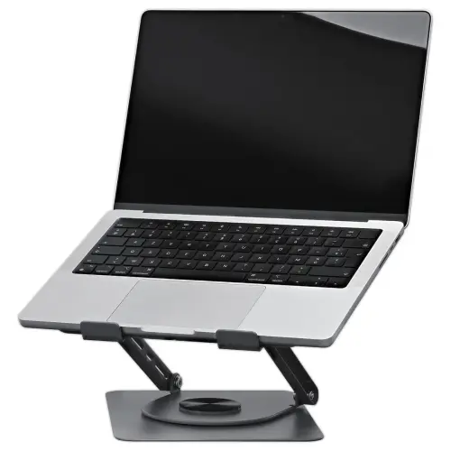 Support notebook rotatif 360° en métal iClick - Gris
