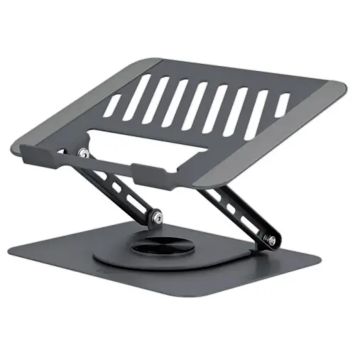 Support notebook rotatif 360° en métal iClick - Gris