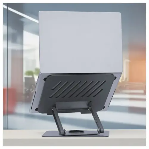 Support notebook rotatif 360° en métal iClick - Gris
