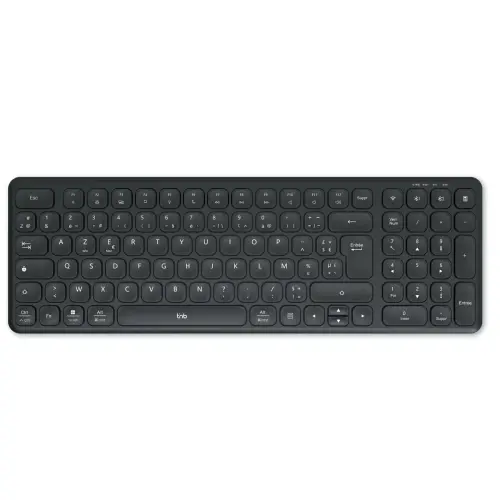 Clavier sans fil rechargeable SLIM PRO Azerty - Noir 