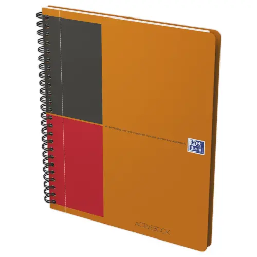 Cahier spirale Activebook International - A5+ - 160 pages - Ligné - OXFORD