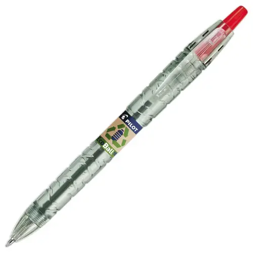 Stylo bille rechargeable B2P EcoBall - Pointe moyenne - Rouge - Pilot 