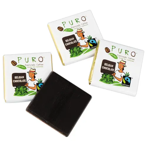 Carr&eacute;s de chocolat noir - PURO 
