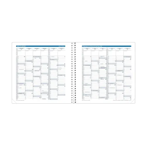 Agenda semainier  Club - 16x16cm - Framboise - Septembre &agrave; septembre - QUO VADIS 