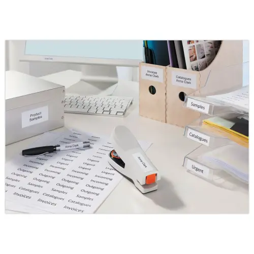 100 planches de 24 &eacute;tiquettes blanches multi-usages -70x35mm - AVERY 