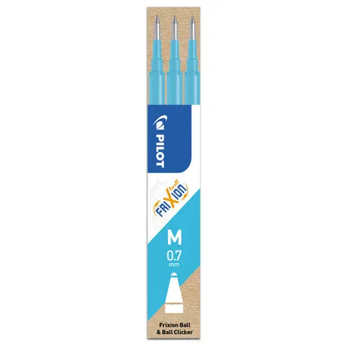 3 Recharges pour stylo Frixion Proclicker - Turquoise - PILOT 