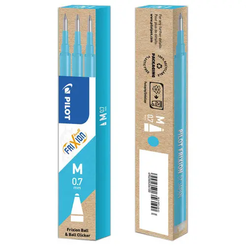 3 Recharges pour stylo Frixion Proclicker - Turquoise - PILOT 