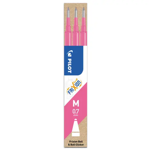 3 Recharges pour stylo Frixion Proclicker - Rose - PILOT