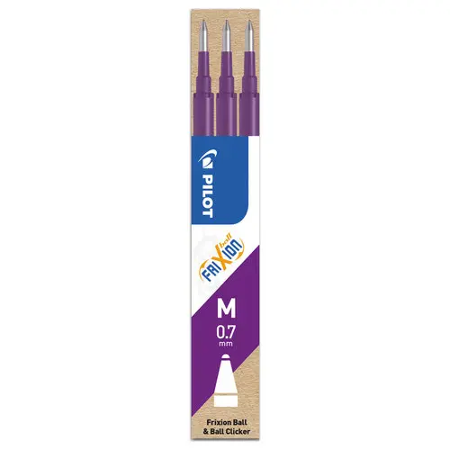 3 Recharges pour stylo Frixion - Violet - PILOT