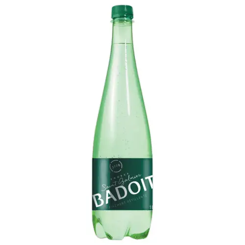 6 Bouteilles d'eau min&eacute;rale gazeuse - 1L - BADOIT 