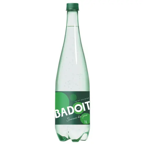 6 Bouteilles d'eau min&eacute;rale gazeuse - 1L - BADOIT 