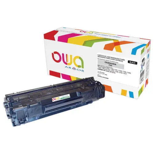 Toner &eacute;q. HP CE285A, CANON 725 Std - Noir - OWA 