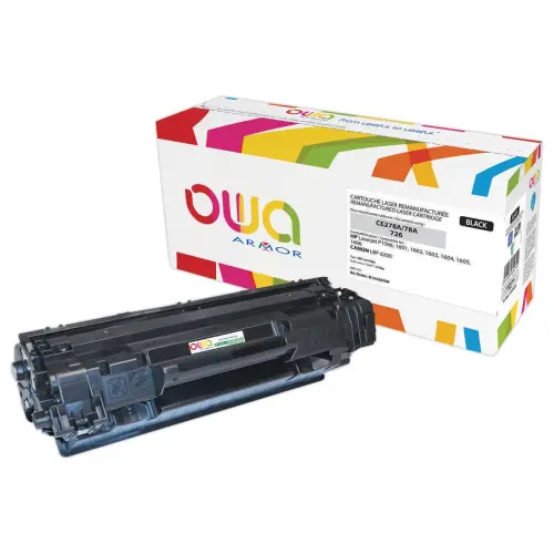Toner éq. HP CE278A, CANON 726 Std - Noir - OWA