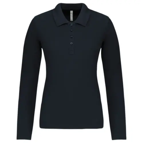 Polo femme - Manches longues - Taille 3XL - Marine