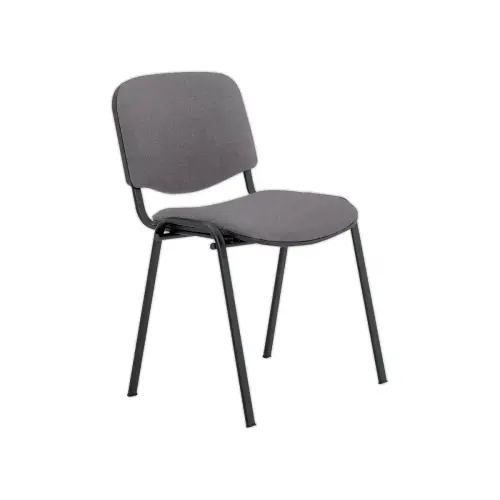 Chaise de réunion confortable ISO non feu - Gris