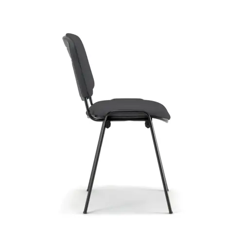 Chaise de réunion confortable ISO non feu - Gris