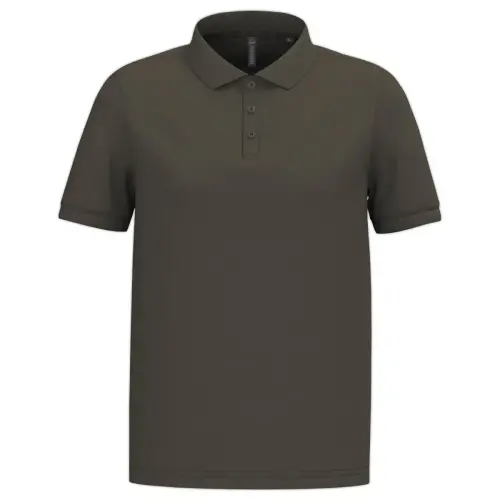 Polo homme - Manches courtes - Taille XXL - Kaki 