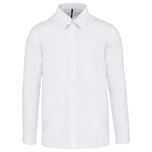 Chemise popeline polycoton homme - Taille XXL - Blanc 