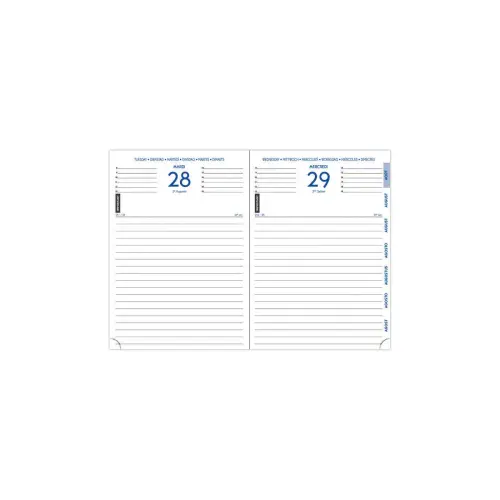 Agenda journalier Winner - 12 x 17 cm - Août à juillet - bleu foncé - EXACOMPTA