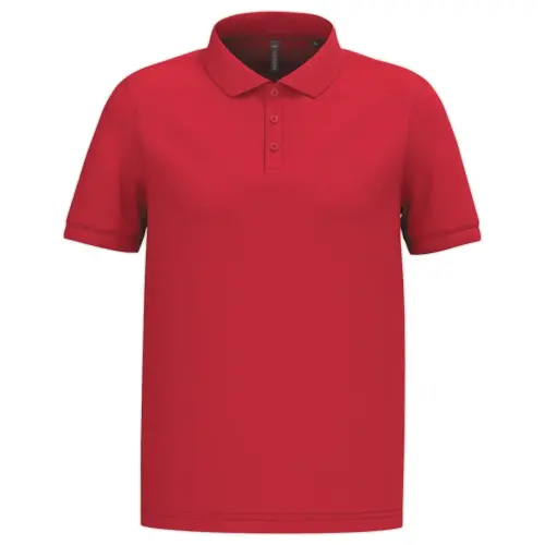 Polo homme - Manches courtes - Taille M - Rouge