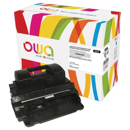 Toner &eacute;q. HP CE390X - Haute capacit&eacute; - Noir - OWA 