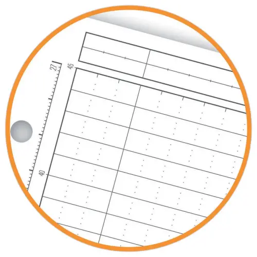 Cahier A4 Managerbook Ligné 6 mm 5x5 80g - Oxford