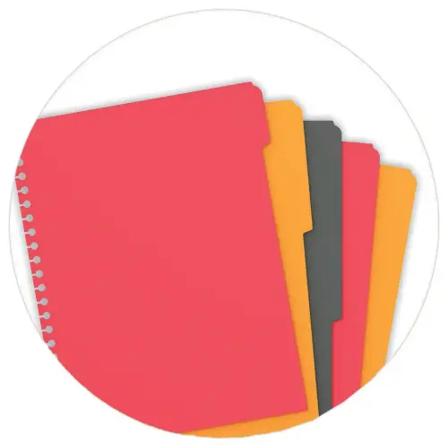 Cahier A4 Managerbook Ligné 6 mm 5x5 80g - Oxford