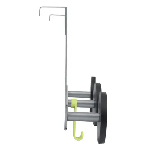 Patère de porte Triple - métal et noir - ALBA