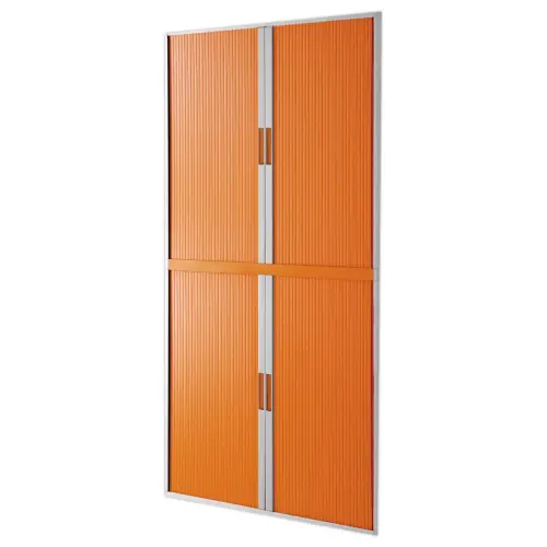 Armoire basse Easyoffice - Orange et blanc - PAPERFLOW