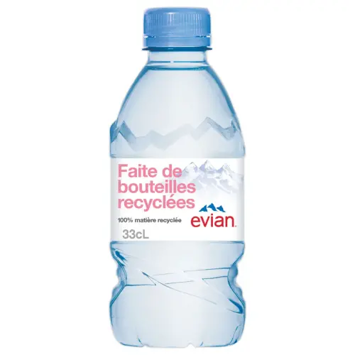 24 Bouteilles d'eau de 33 cl - EVIAN 