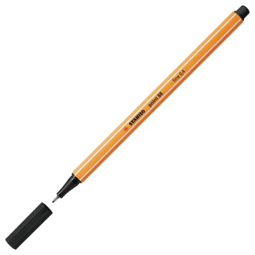 Stylo-feutre point 88 - Pointe fine - Noir - STABILO