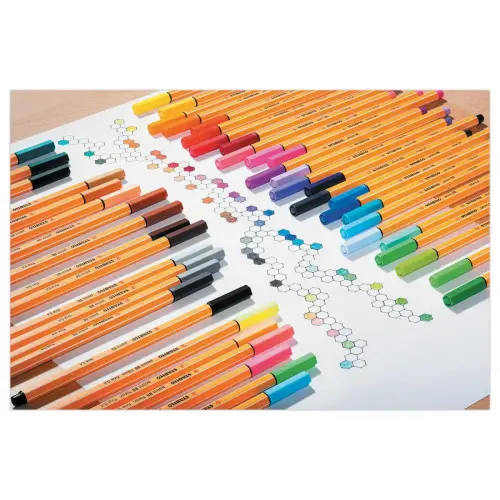 20 Stylos-feutres point 88 - Pointe fine - Etui ColorParade - STABILO + 1 pochette de 3 feutres Boss mini offerte